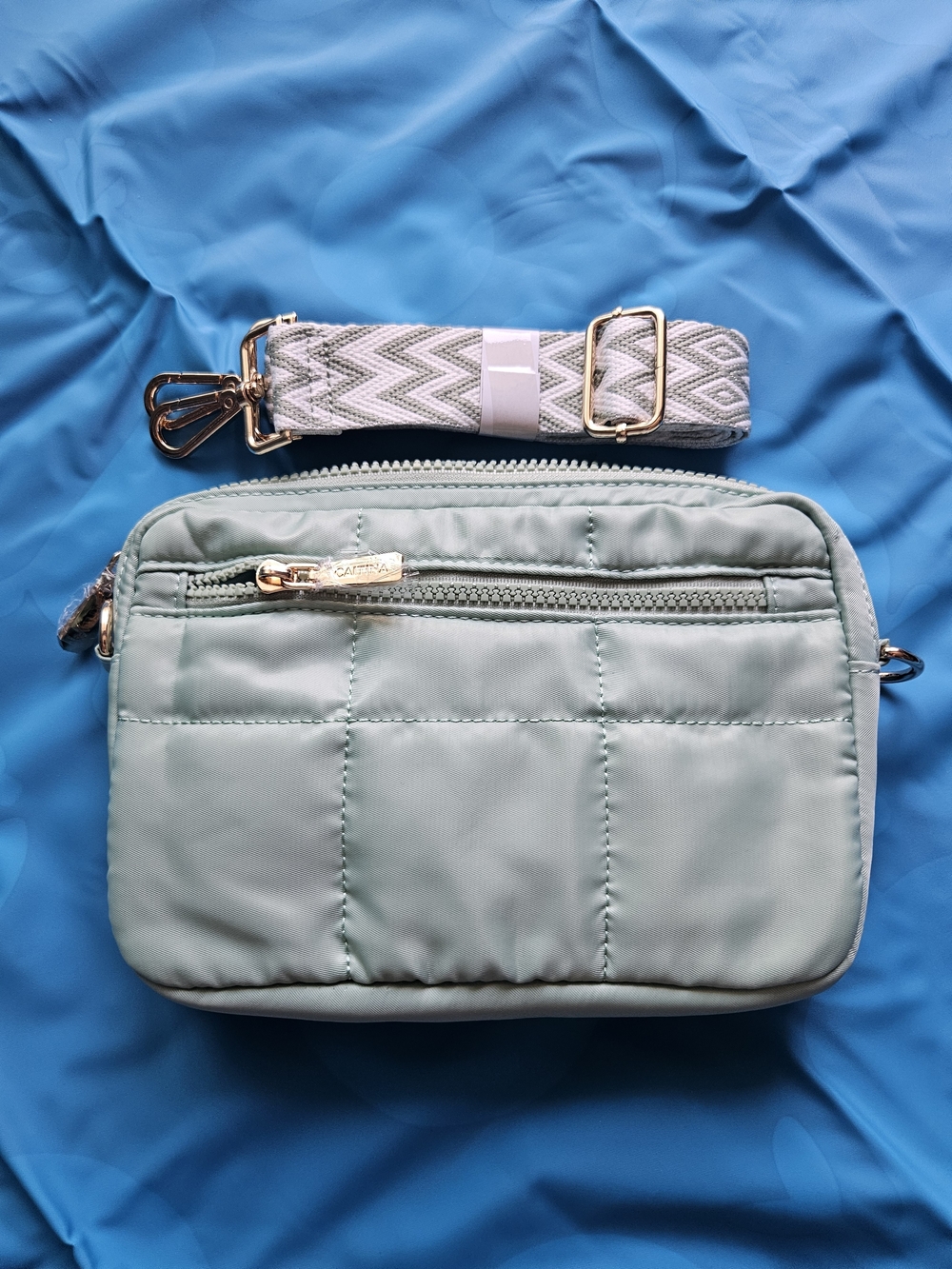 Crossbody Bags for Women Cross Body Purse with Guitar Strap Lightweight Puffer
